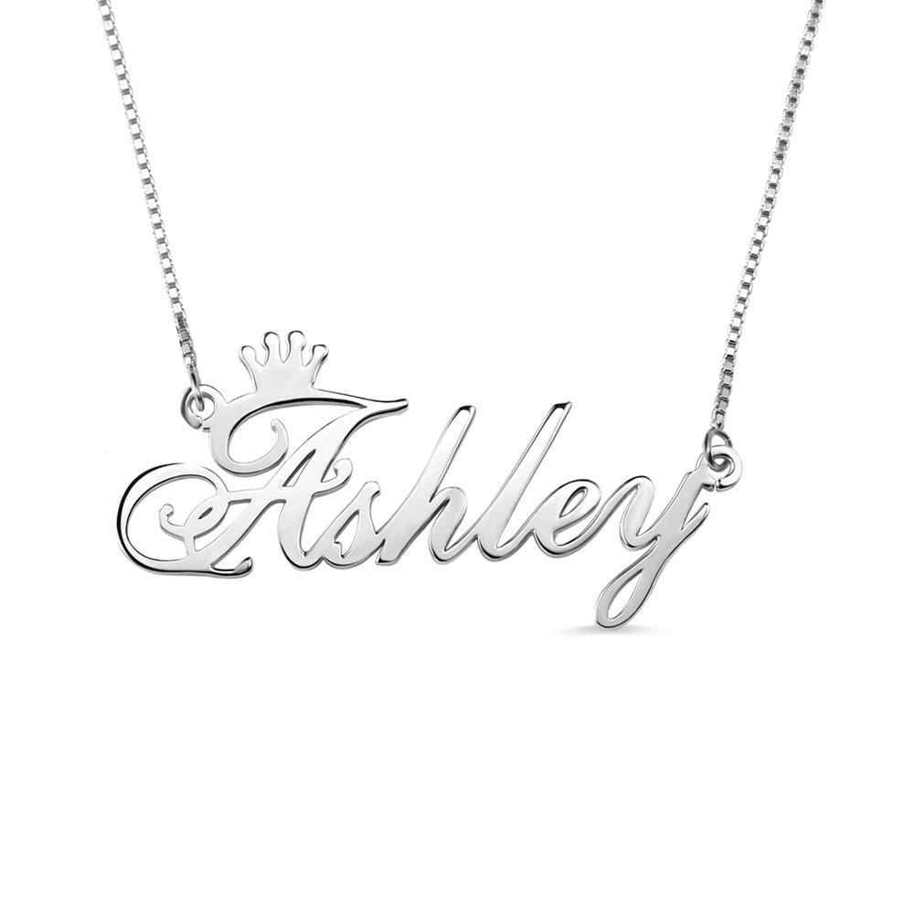 Personalized Single Name Necklace Worbaxshop.com