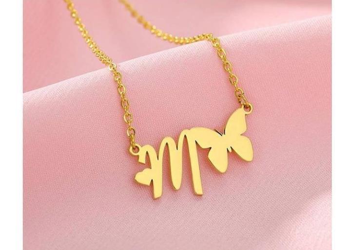 Name Butterfly Single Necklace Worbaxshop.com
