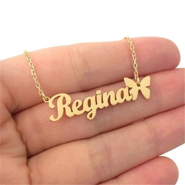 Name Butterfly Single Necklace Worbaxshop.com