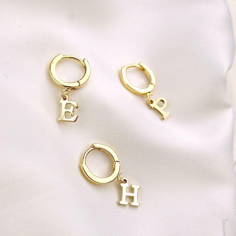 Personalized Alphabet Earrings Worbaxshop.com