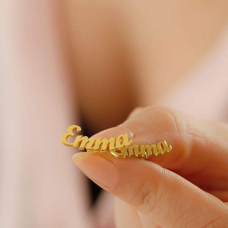 Personalized Sticky Name Earrings Worbaxshop.com