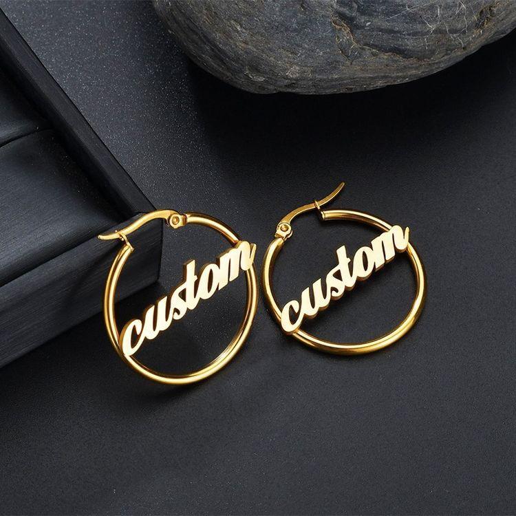 Personalized Name Earrings Unique Gifts Worbaxshop.com