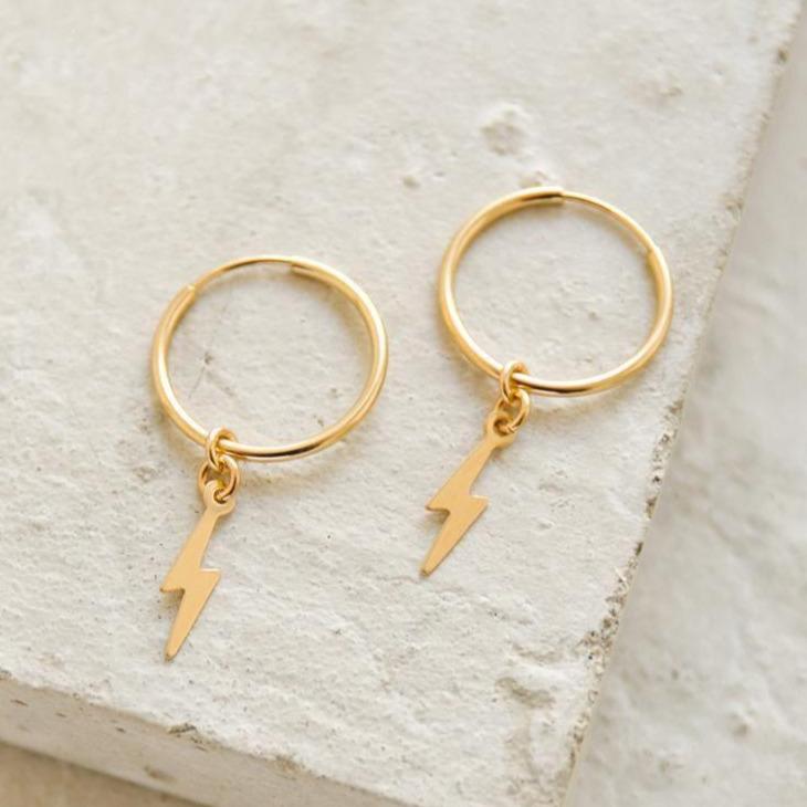 Thunder Shape Earrings Worbaxshop.com