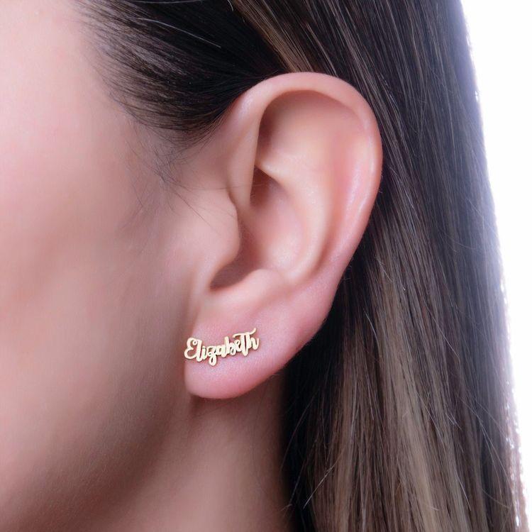 Personalized Sticky Name Earrings Worbaxshop.com