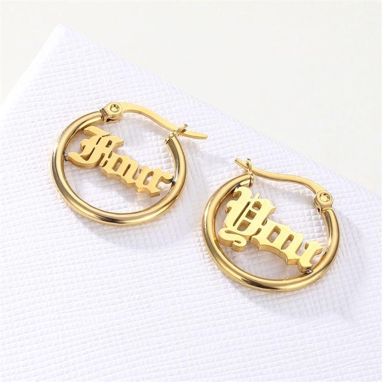 Personalized Name Earrings Unique Gifts Worbaxshop.com