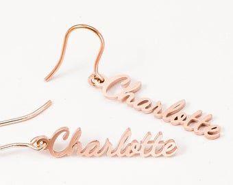 Personalized Drop Name Earrings Worbaxshop.com