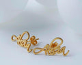 Personalized Sticky Name Earrings Worbaxshop.com
