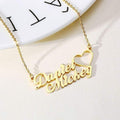 Little Heart Couple Name Necklace Worbaxshop.com