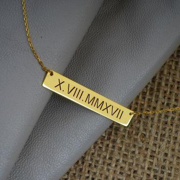 Name Plate Necklace (Horizontal) Worbaxshop.com