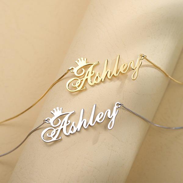 Personalized Single Name Necklace Worbaxshop.com