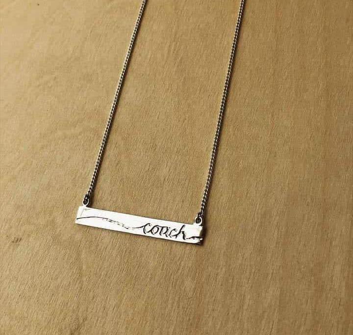 Name Plate Necklace (Horizontal) Worbaxshop.com