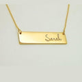 Name Plate Necklace (Horizontal) Worbaxshop.com