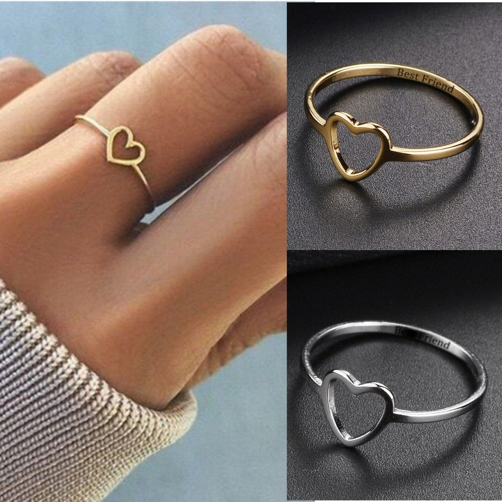 Heart sign with inside your Name Rings - Customize Rings Worbaxshop.com