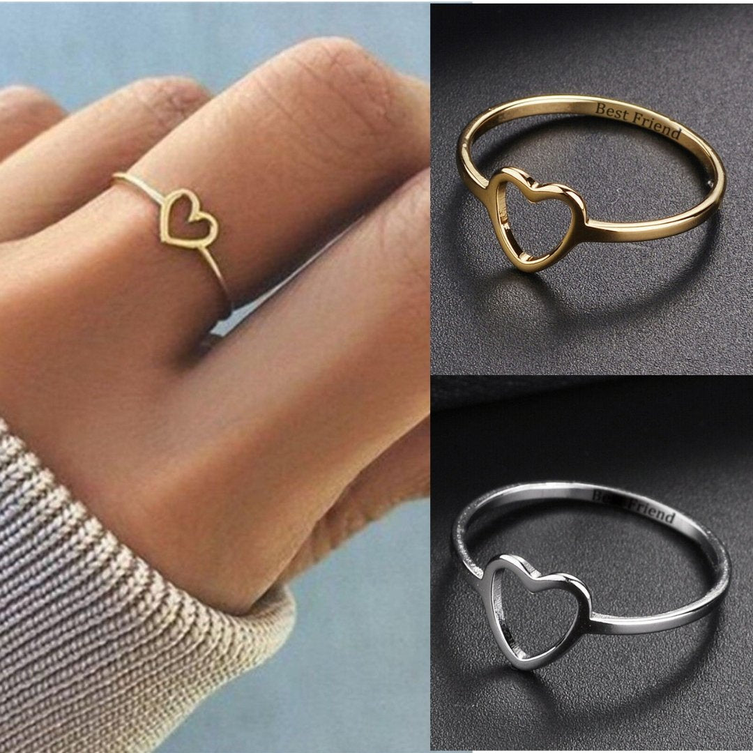 Heart sign with inside your Name Rings - Customize Rings Worbaxshop.com