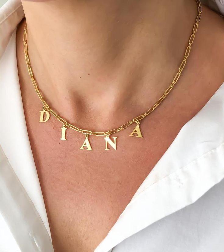 Choker Name Necklace Worbaxshop.com