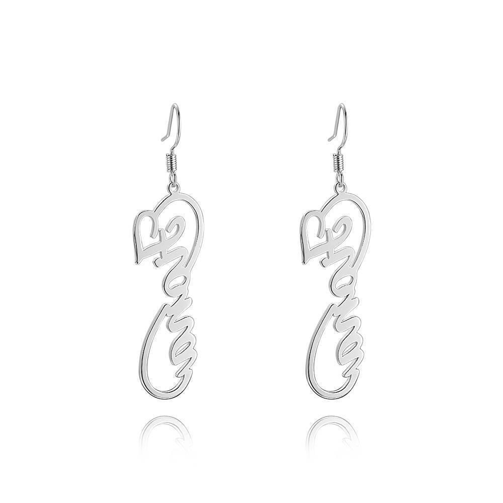 Infinity Name Earrings Worbaxshop.com