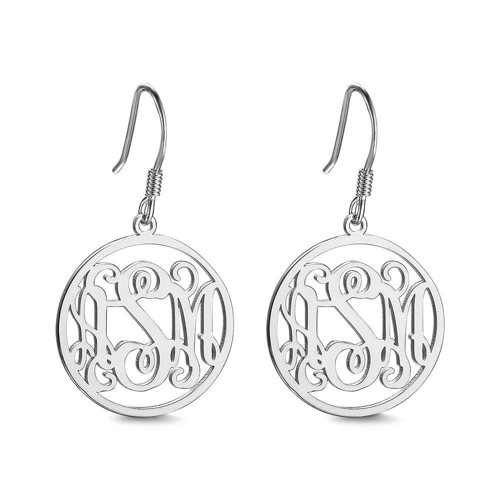 Personalized Monogram Name Earrings Worbaxshop.com
