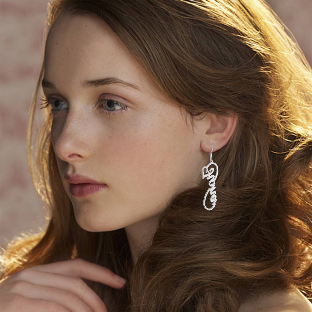 Infinity Name Earrings Worbaxshop.com