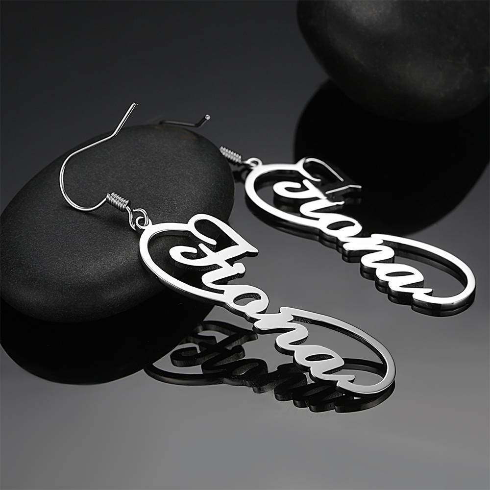 Infinity Name Earrings Worbaxshop.com