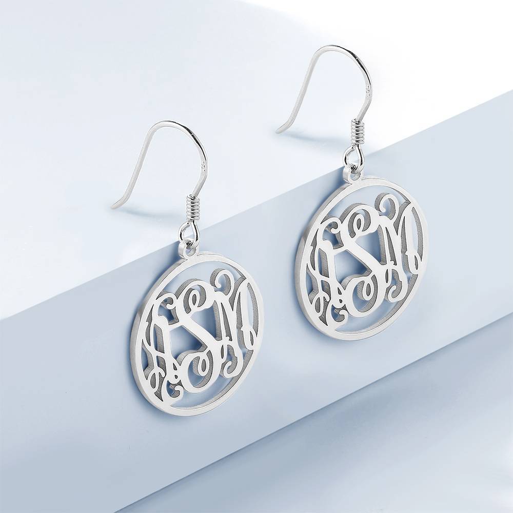Personalized Monogram Name Earrings Worbaxshop.com
