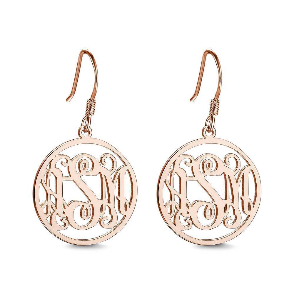 Personalized Monogram Name Earrings Worbaxshop.com