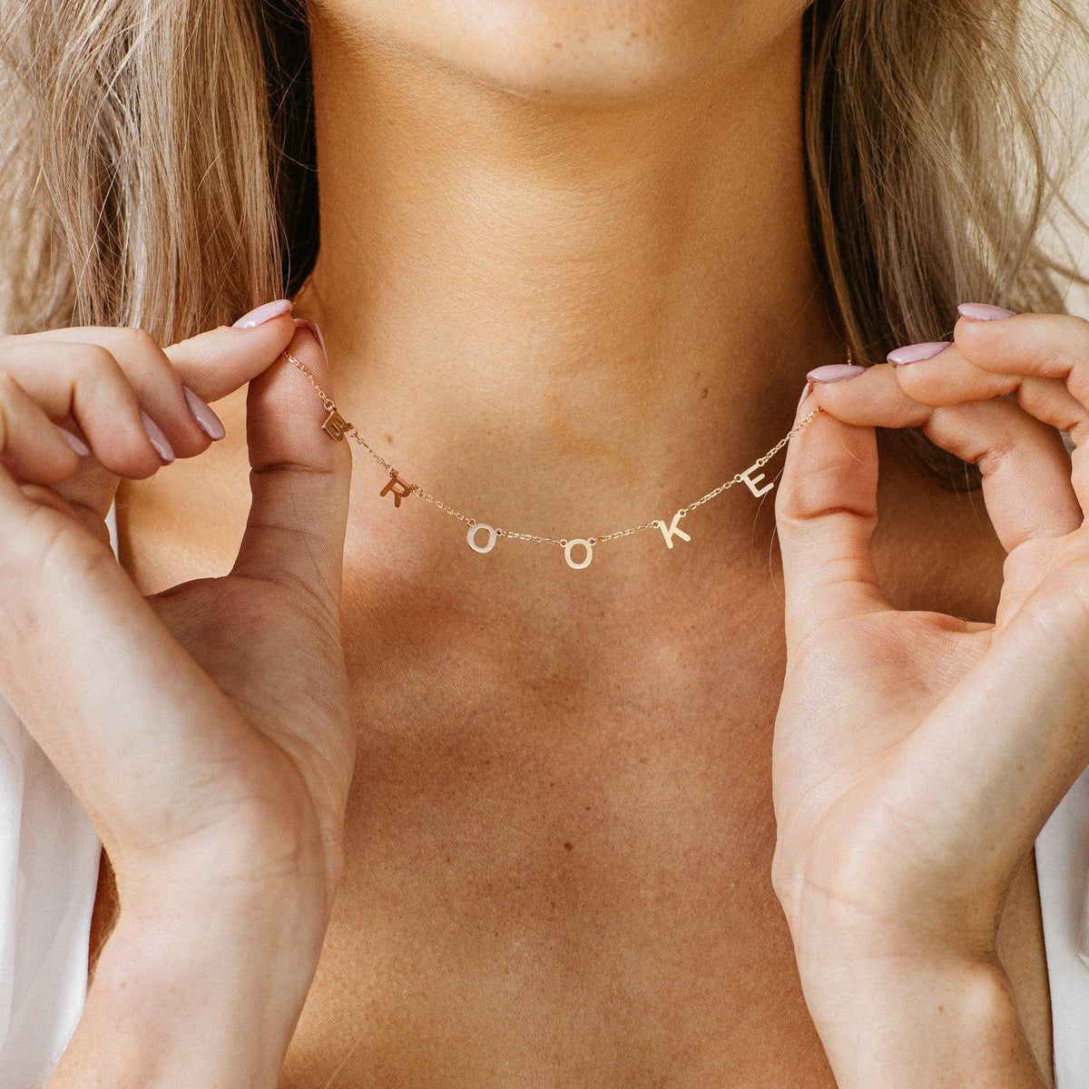 Choker Name Necklace Worbaxshop.com