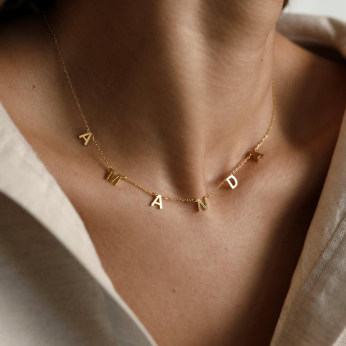 Choker Name Necklace Worbaxshop.com