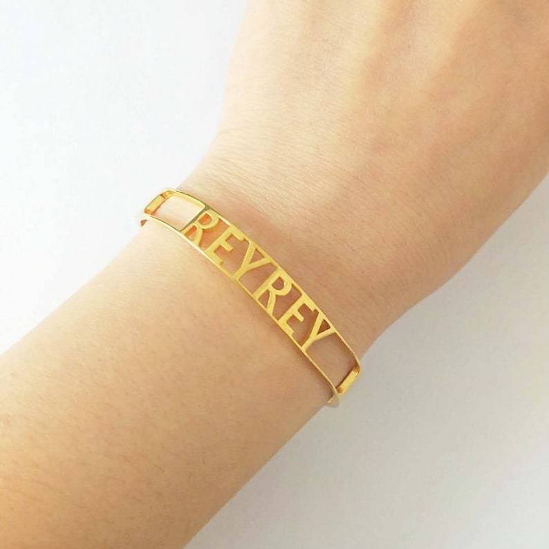 Duo Personalized Name Bangle Worbaxshop.com
