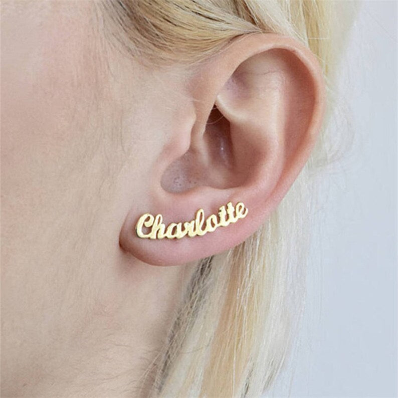 NAME EARRINGS Worbaxshop.com