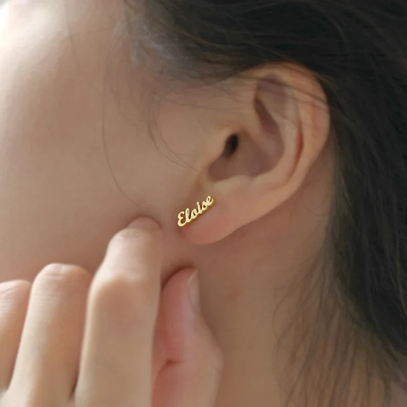 NAME EARRINGS Worbaxshop.com