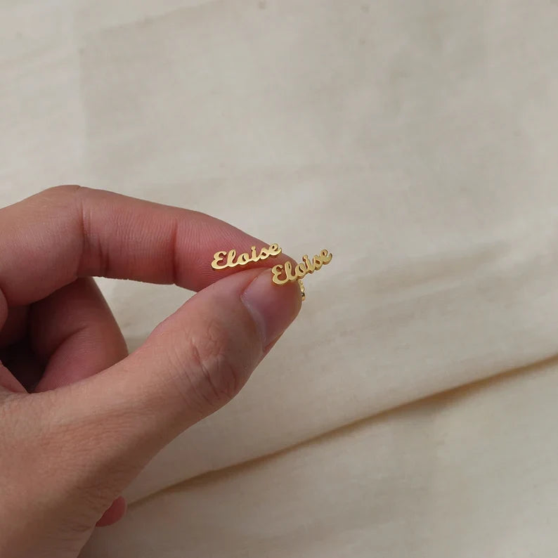 NAME EARRINGS Worbaxshop.com