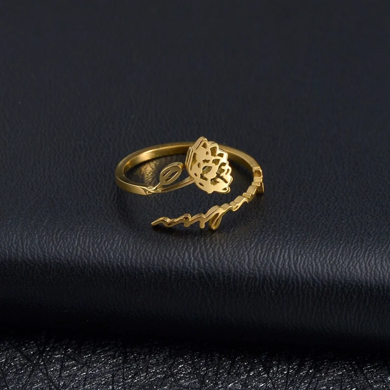 FLOWER NAME RING MY NAME NECKLACE.PK