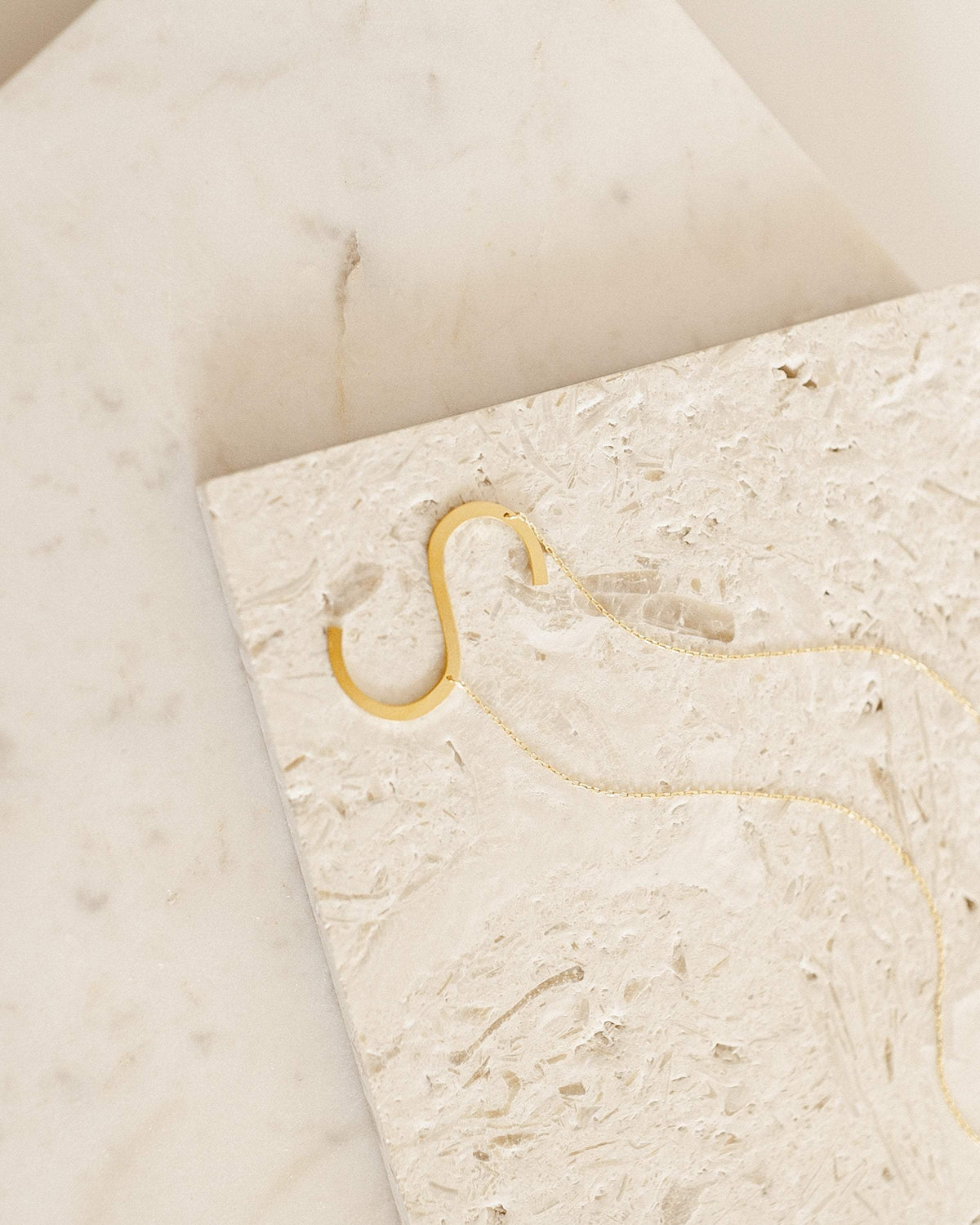 Large Sideways Initial Necklace Worbaxshop.com