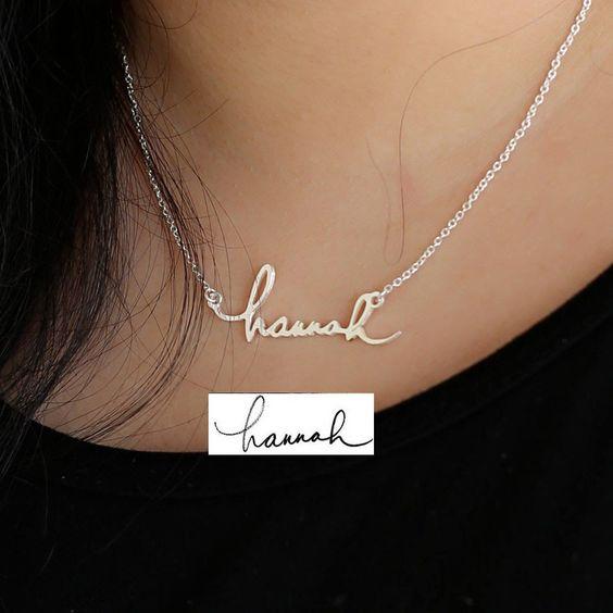 Personalize Signature Necklace Worbaxshop.com